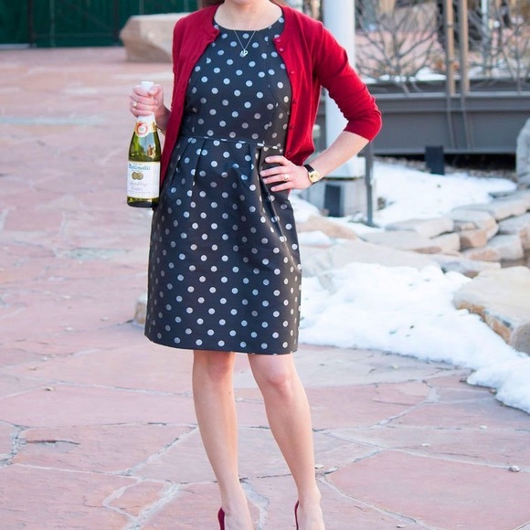 J Crew Metallic Dot Dress - Picture 2 of 8